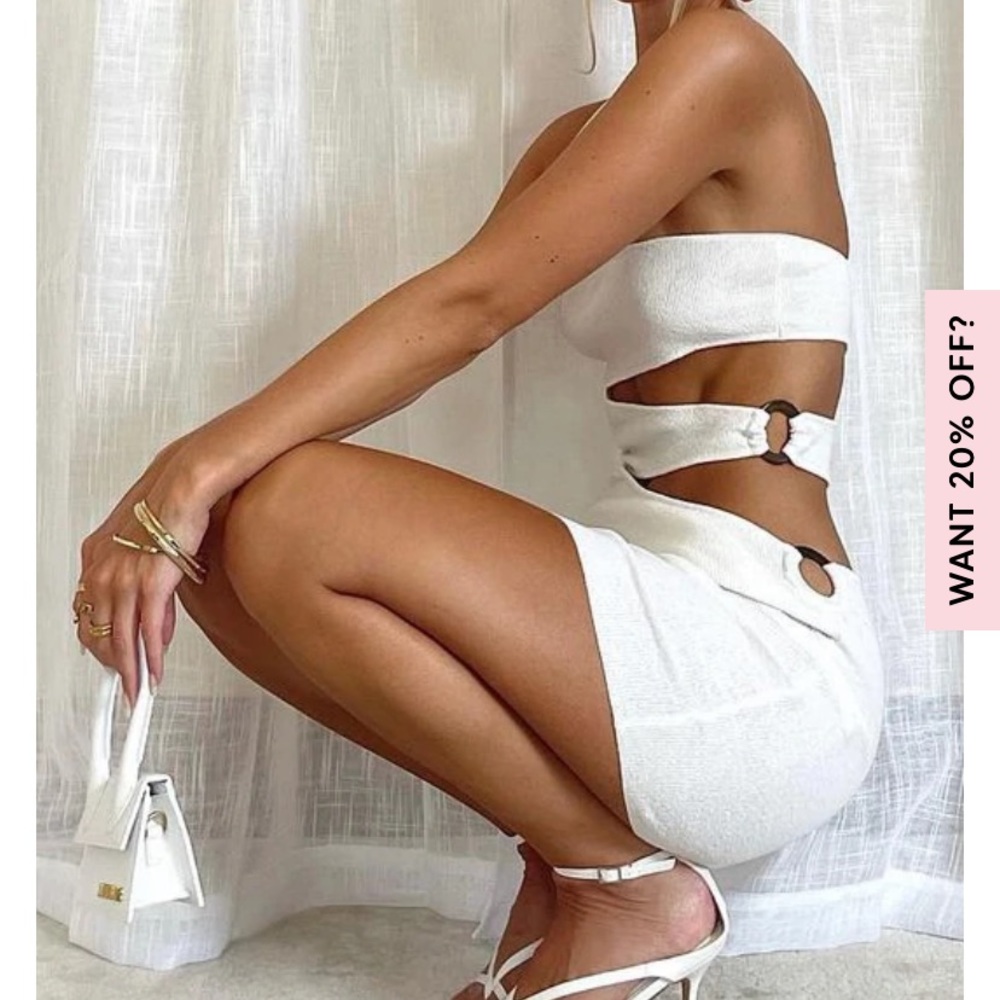 NWT White Fox Mini Dress